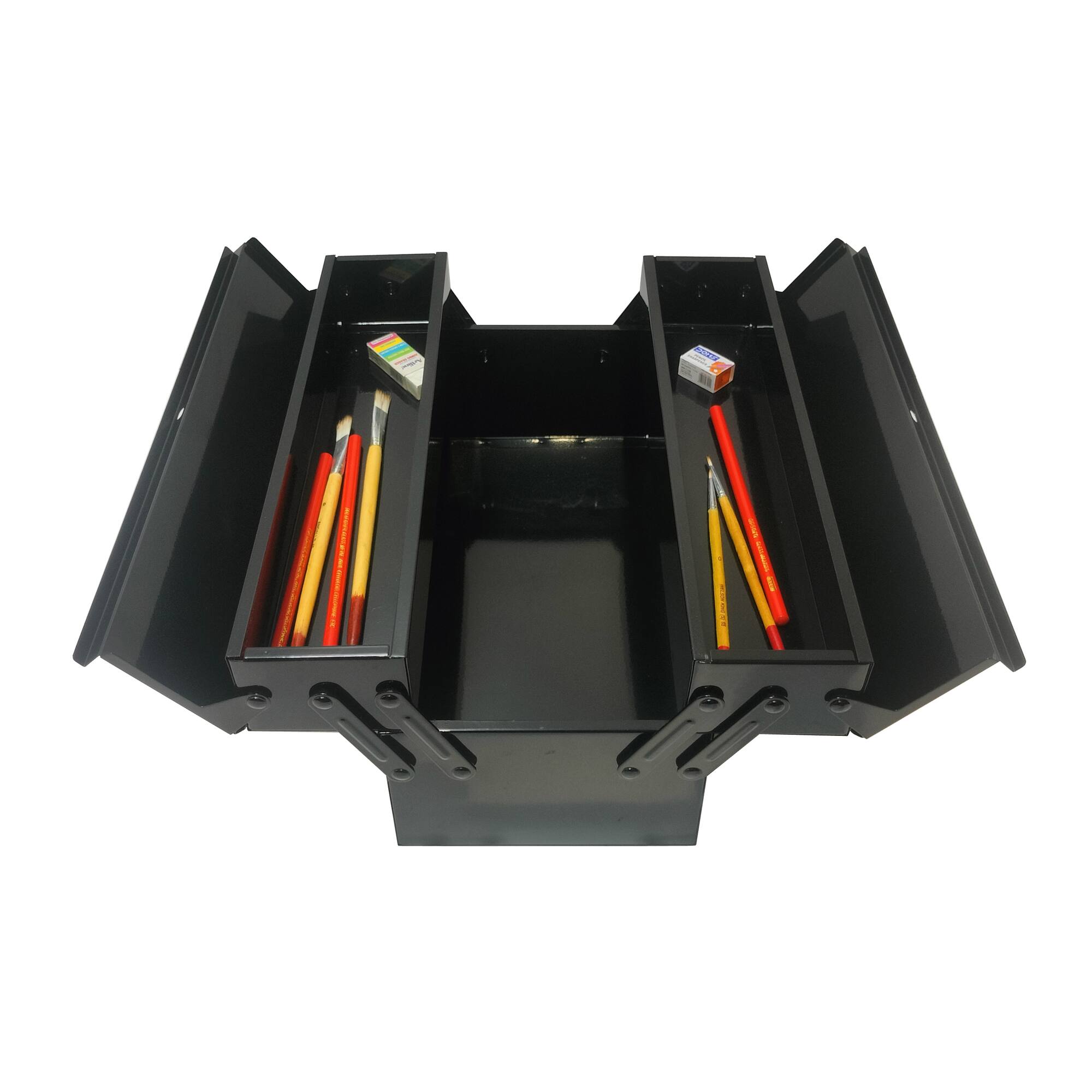 4 Pack: Medium Black Metal Storage Box by Artist's Loft™